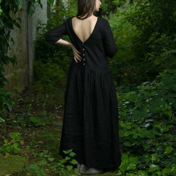 LA FEMME linen dress, size S - Picture 1 of 11